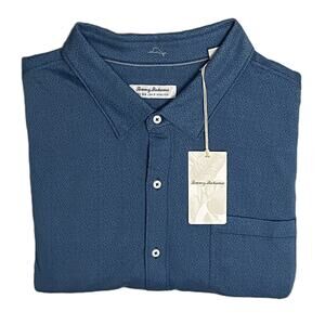 Tommy Bahama Shirt Men's 3XLB Big & Tall "San Lucio Stretch" Long Slv Blue NEW